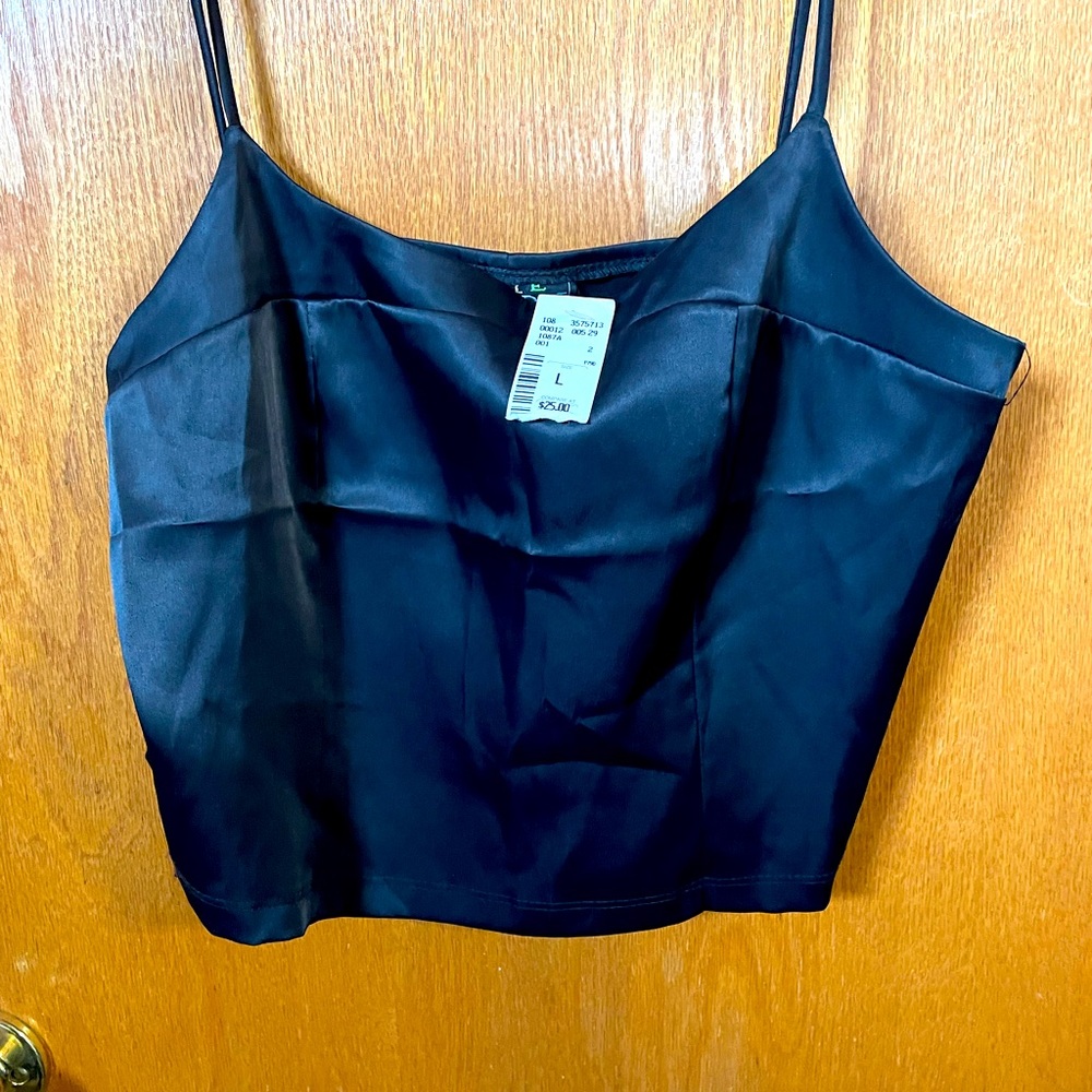 3for$30👀👀🎉😁Silk black tank, and from eye candy, large
